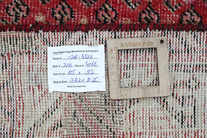 red Runner rug 3' 5" x 10' 3"