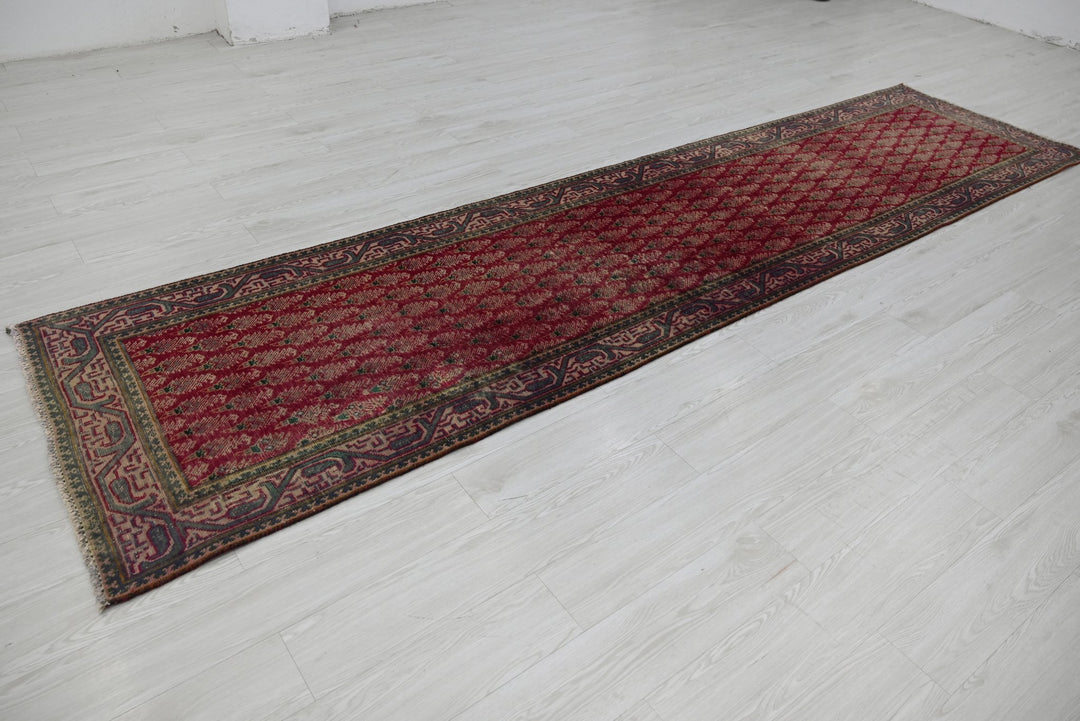red Runner rug 3' 0" x 12' 5"
