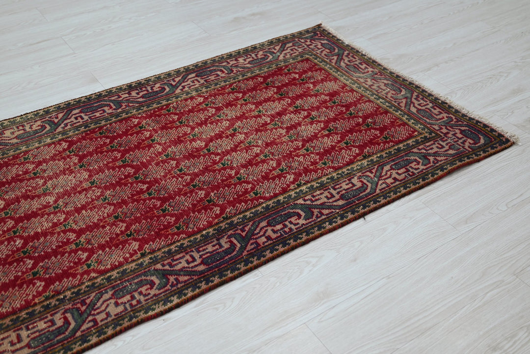 red Runner rug 3' 0" x 12' 5"
