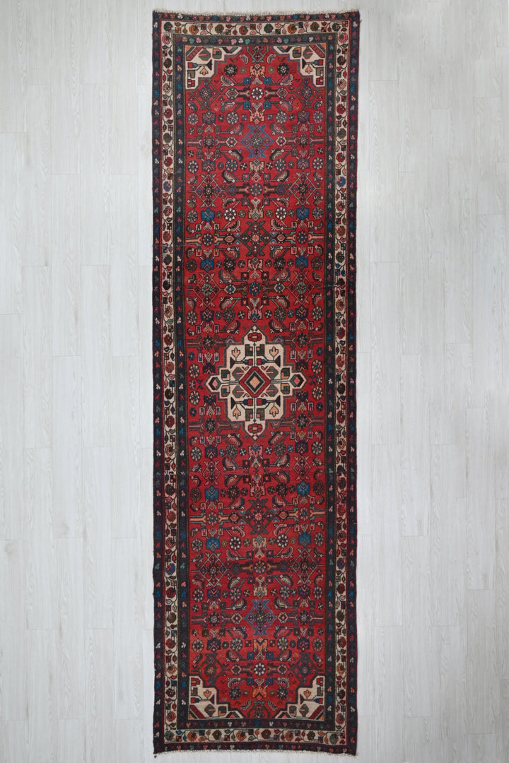 red Runner rug 3' 5" x 12' 2"