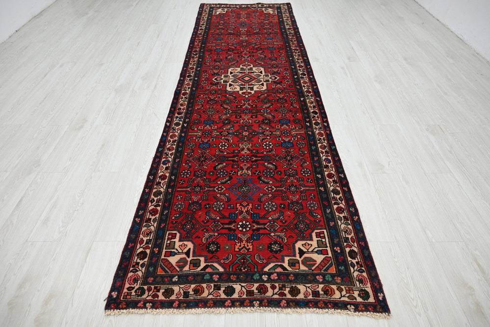 red Runner rug 3' 5" x 12' 2"