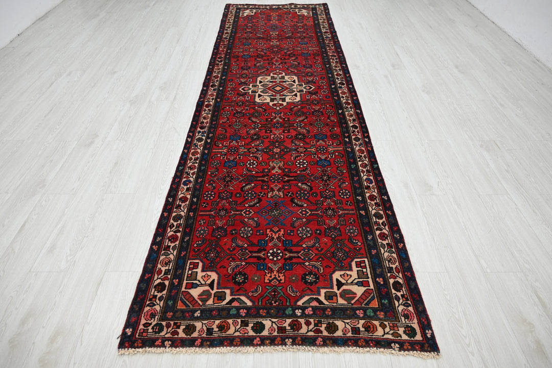 red Runner rug 3' 5" x 12' 2"