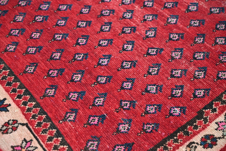 red Accent rug 3' 9" x 5' 0"