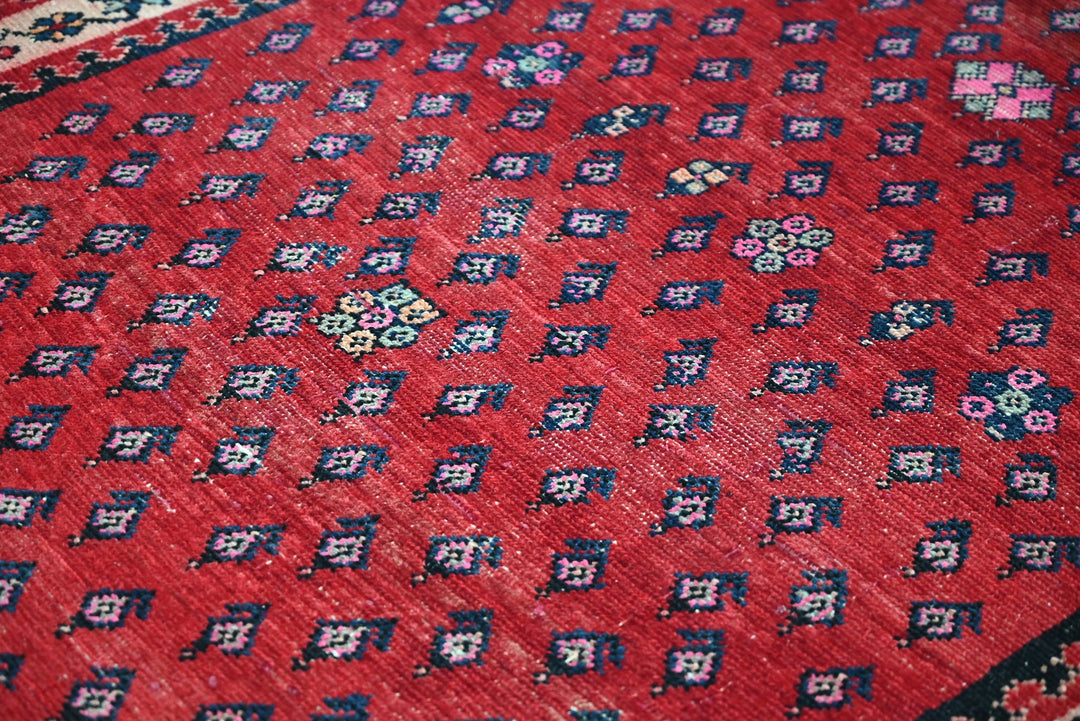 red Accent rug 3' 9" x 5' 0"