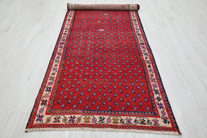 red Accent rug 3' 9" x 5' 0"