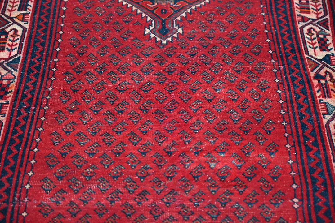 red Runner rug 3' 4" x 12' 10"
