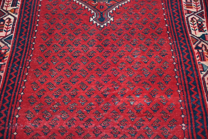 red Runner rug 3' 4" x 12' 10"