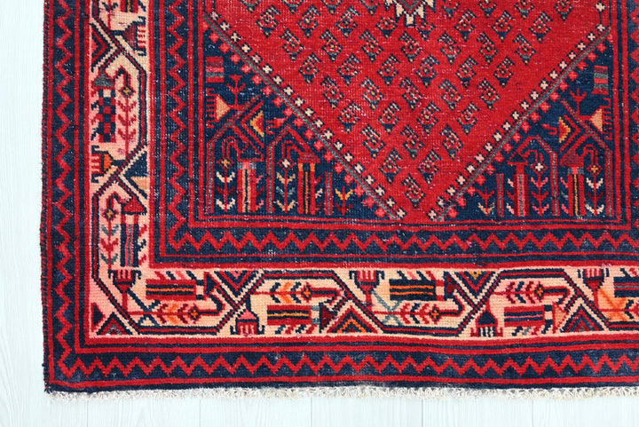 red Runner rug 3' 4" x 12' 10"