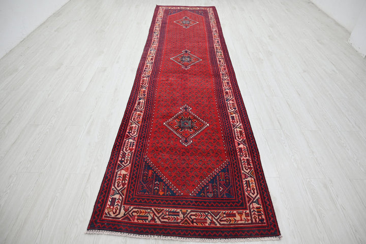 red Runner rug 3' 4" x 12' 10"