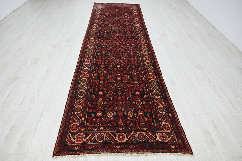black Runner rug 3' 9" x 13' 11"