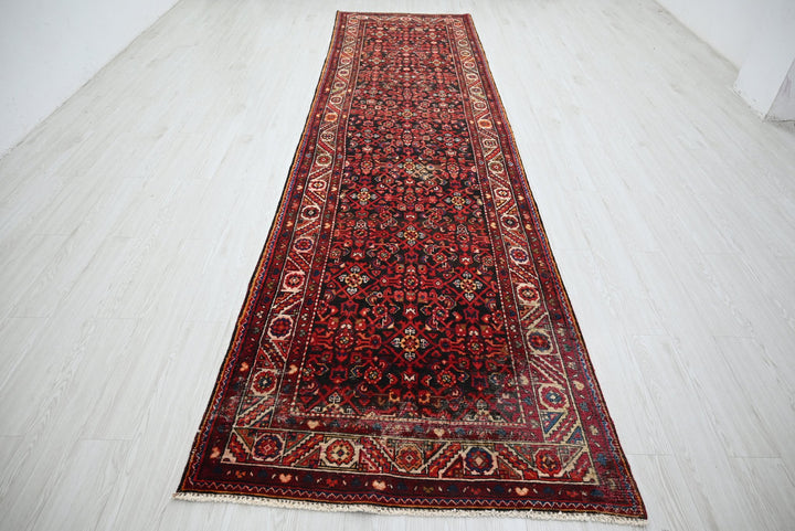 black Runner rug 3' 9" x 13' 11"