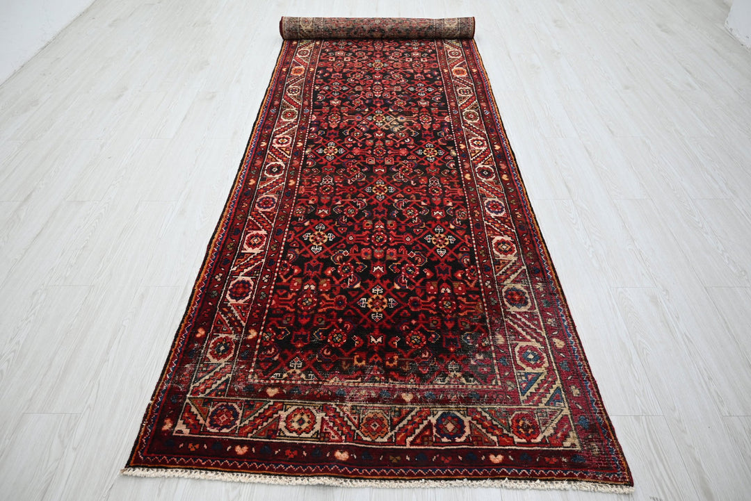 black Runner rug 3' 9" x 13' 11"