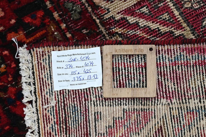 black Runner rug 3' 9" x 13' 11"