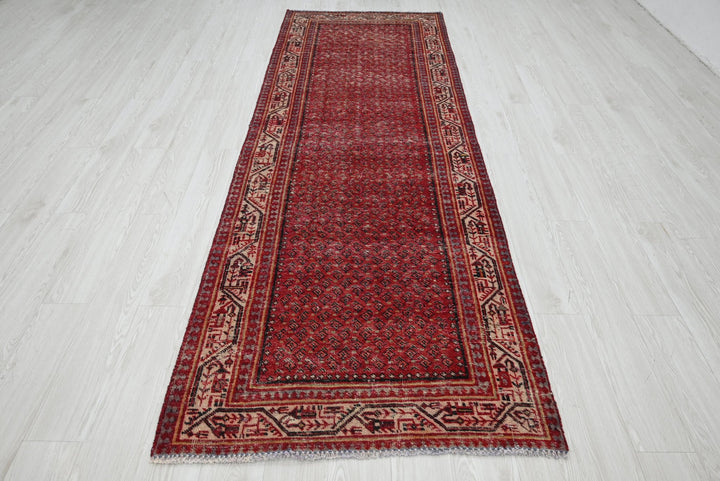 red Runner rug 3' 4" x 10' 2"