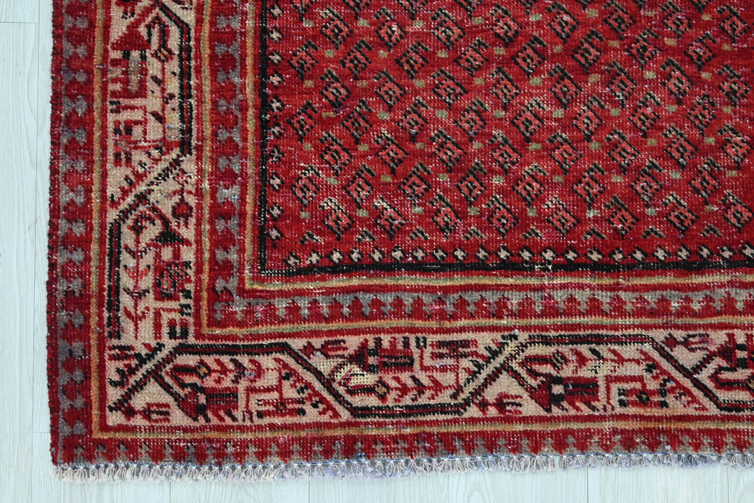 red Runner rug 3' 4" x 10' 2"