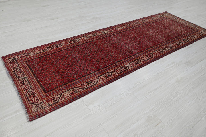 red Runner rug 3' 4" x 10' 2"