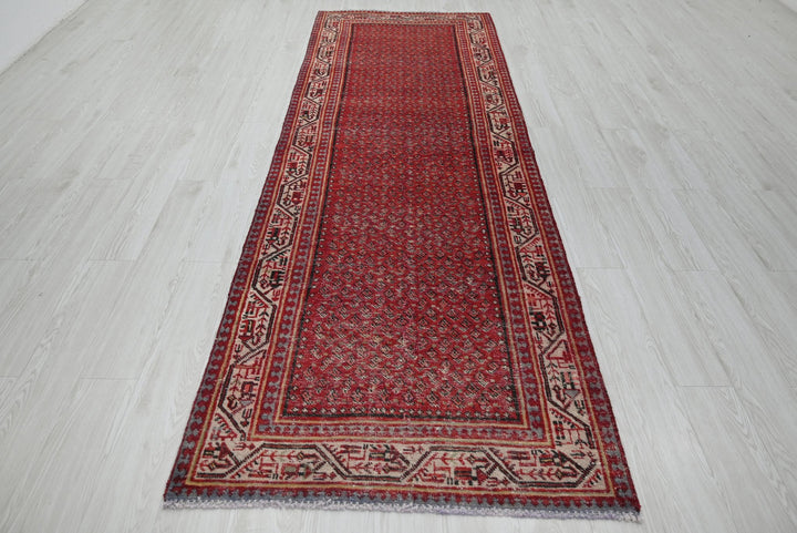 red Runner rug 3' 4" x 10' 2"