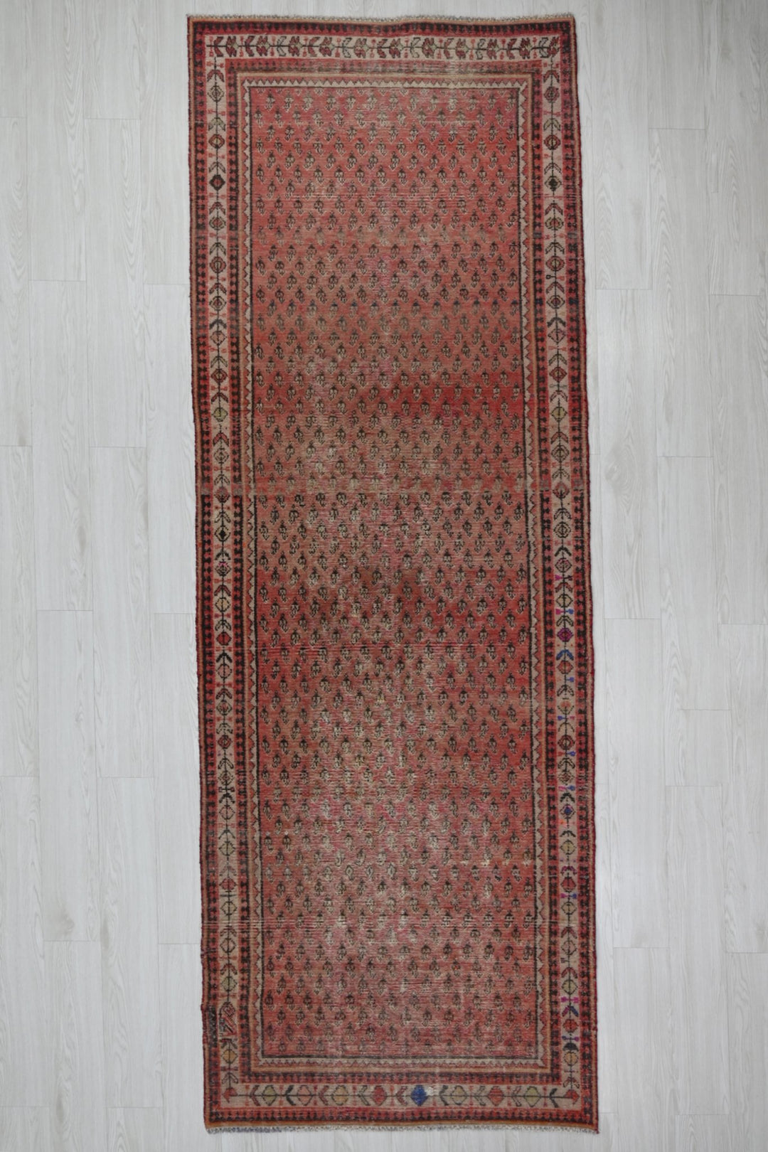 red Runner rug 3' 6" x 10' 1"
