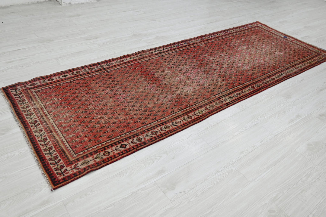 red Runner rug 3' 6" x 10' 1"