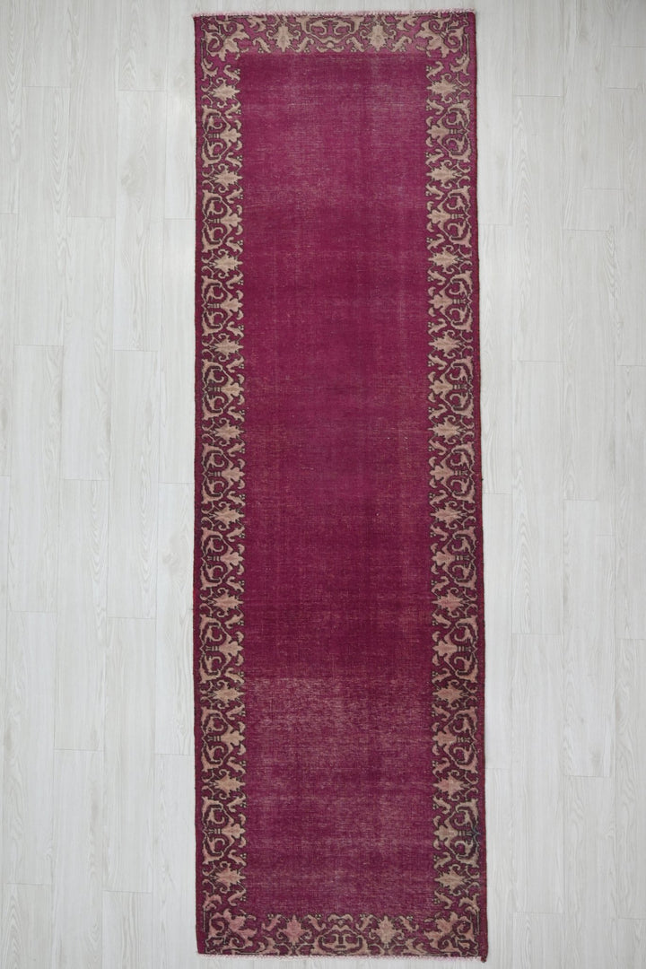 purple Runner rug 2' 9" x 10' 5"