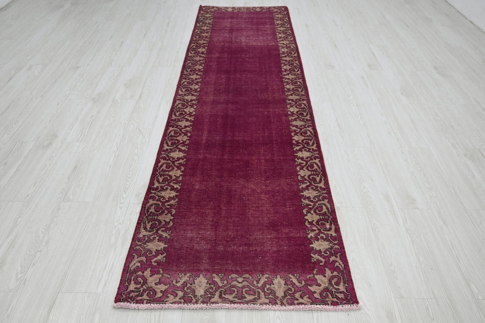 purple Runner rug 2' 9" x 10' 5"