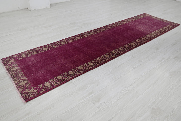purple Runner rug 2' 9" x 10' 5"