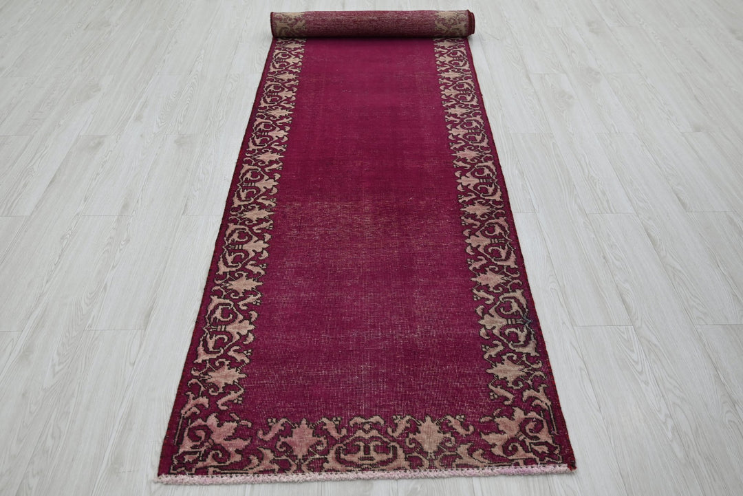 purple Runner rug 2' 9" x 10' 5"