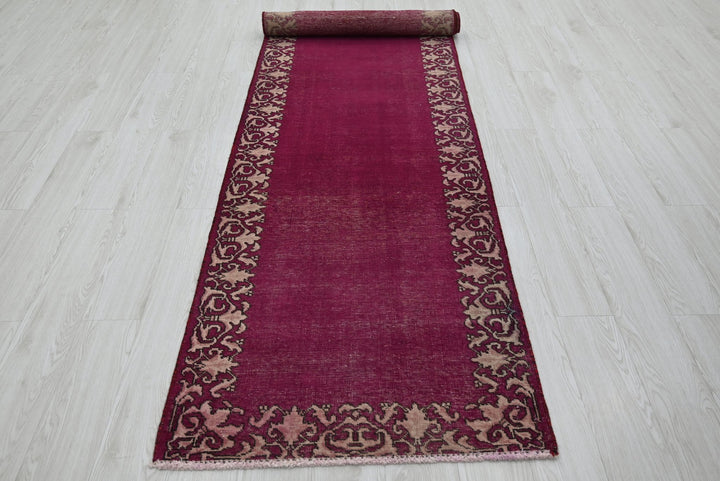 purple Runner rug 2' 9" x 10' 5"