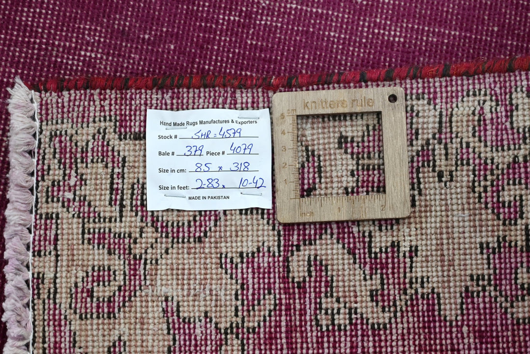 purple Runner rug 2' 9" x 10' 5"