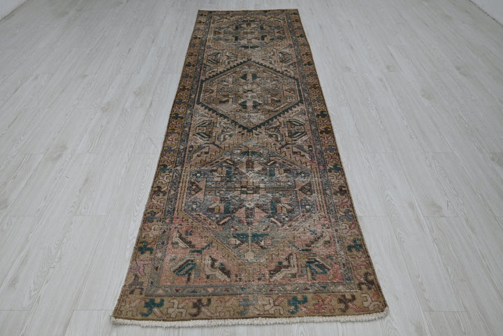 brown Runner rug 3' 1" x 10' 3"