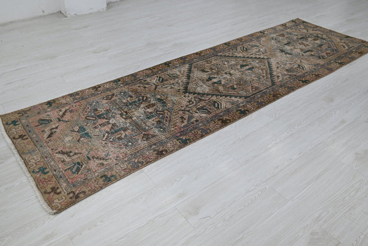 brown Runner rug 3' 1" x 10' 3"