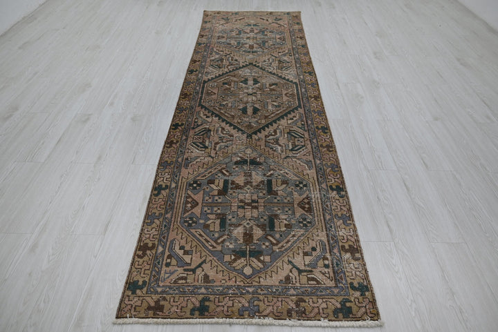 brown Runner rug 3' 1" x 10' 3"