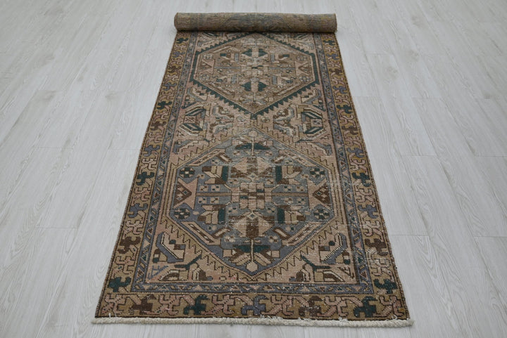 brown Runner rug 3' 1" x 10' 3"
