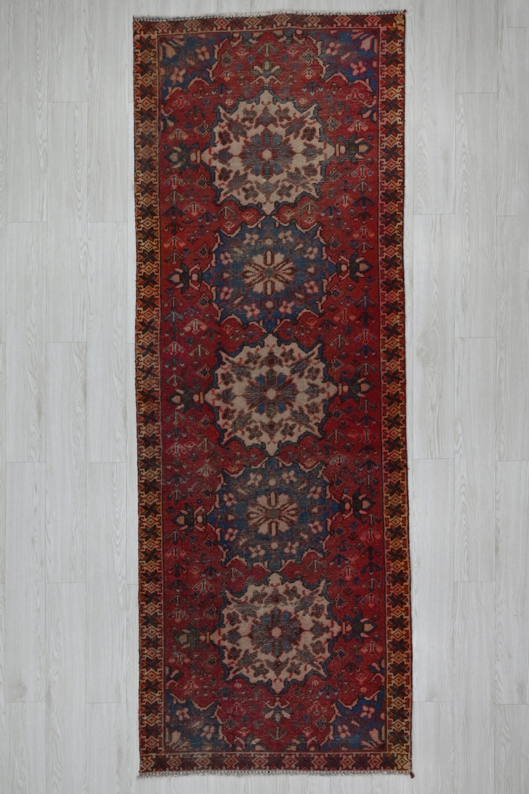 red Runner rug 3' 3" x 9' 4"