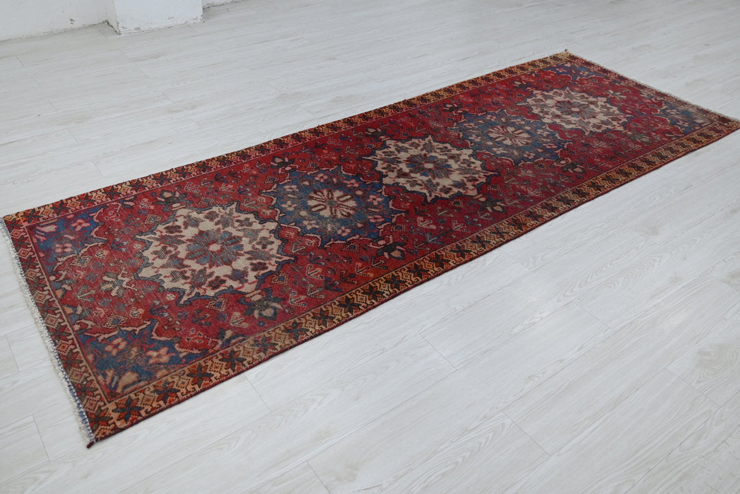red Runner rug 3' 3" x 9' 4"