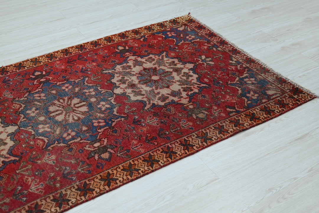 red Runner rug 3' 3" x 9' 4"
