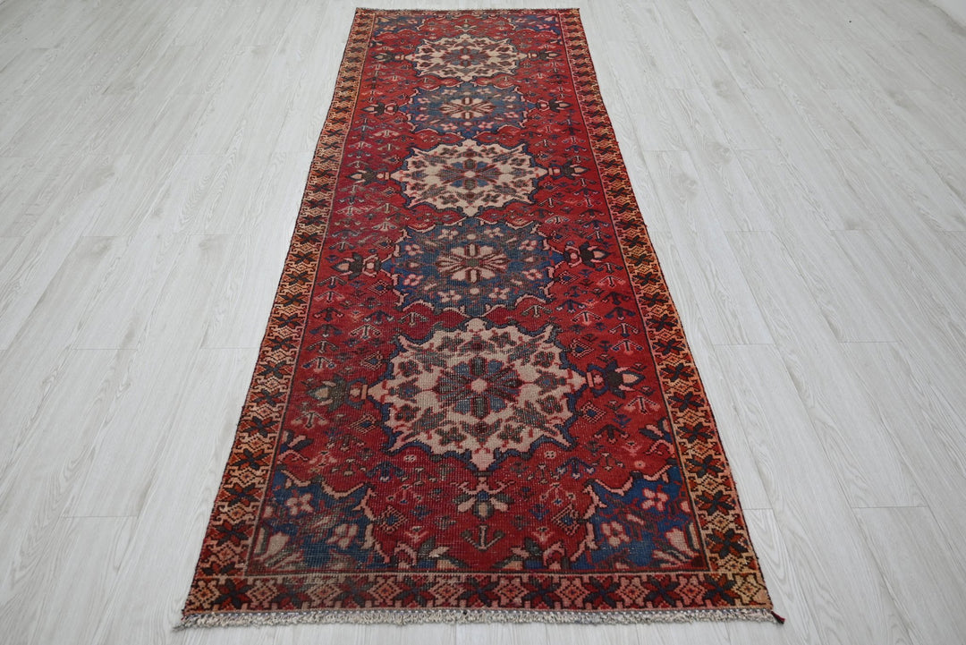 red Runner rug 3' 3" x 9' 4"