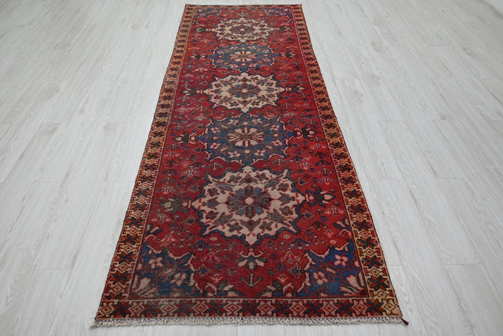 red Runner rug 3' 3" x 9' 4"