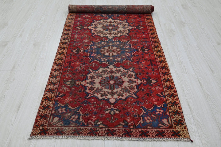 red Runner rug 3' 3" x 9' 4"