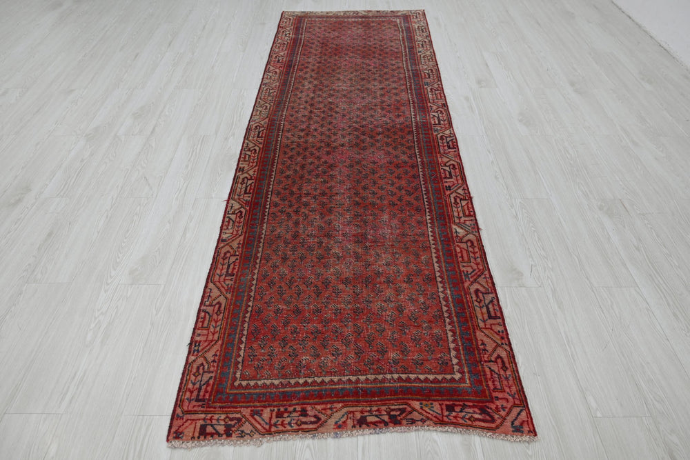 red Runner rug 3' 1" x 9' 10"