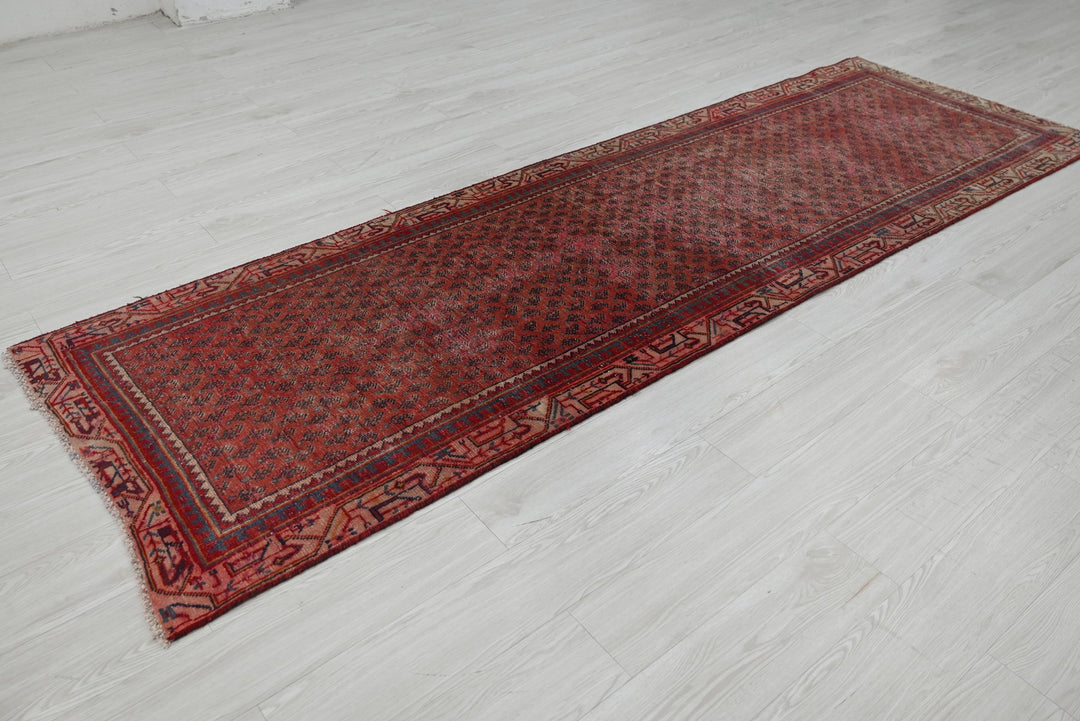 red Runner rug 3' 1" x 9' 10"