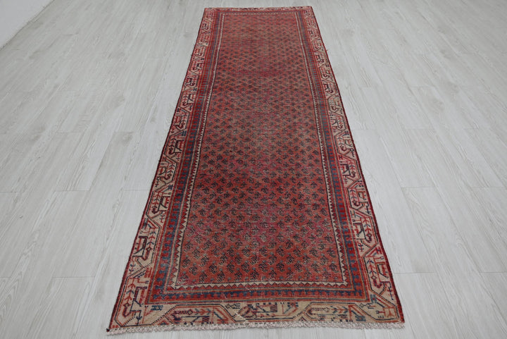 red Runner rug 3' 1" x 9' 10"
