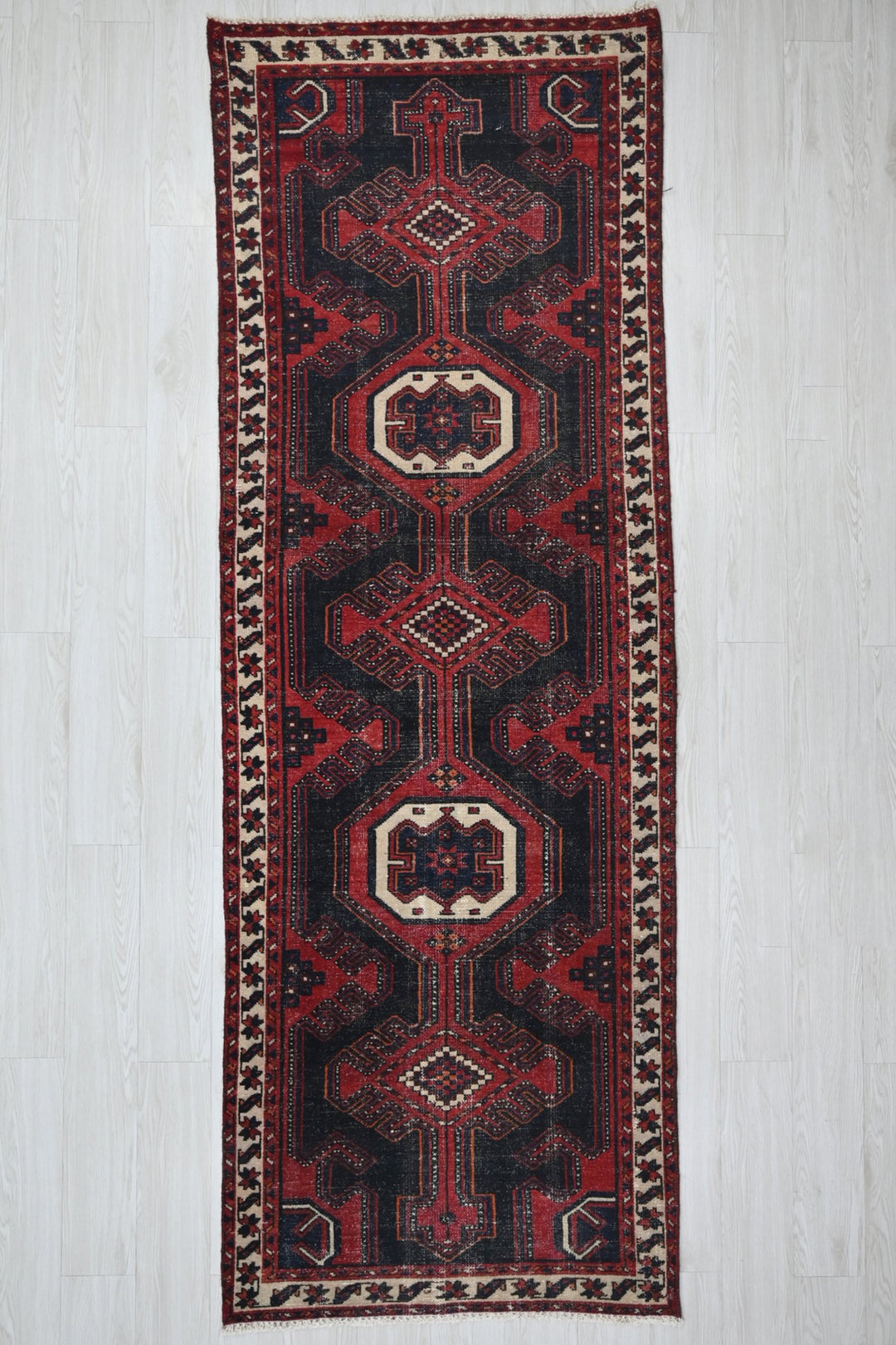 black Runner rug 3' 1" x 9' 4"