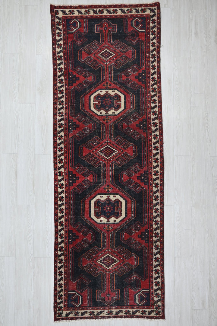black Runner rug 3' 1" x 9' 4"