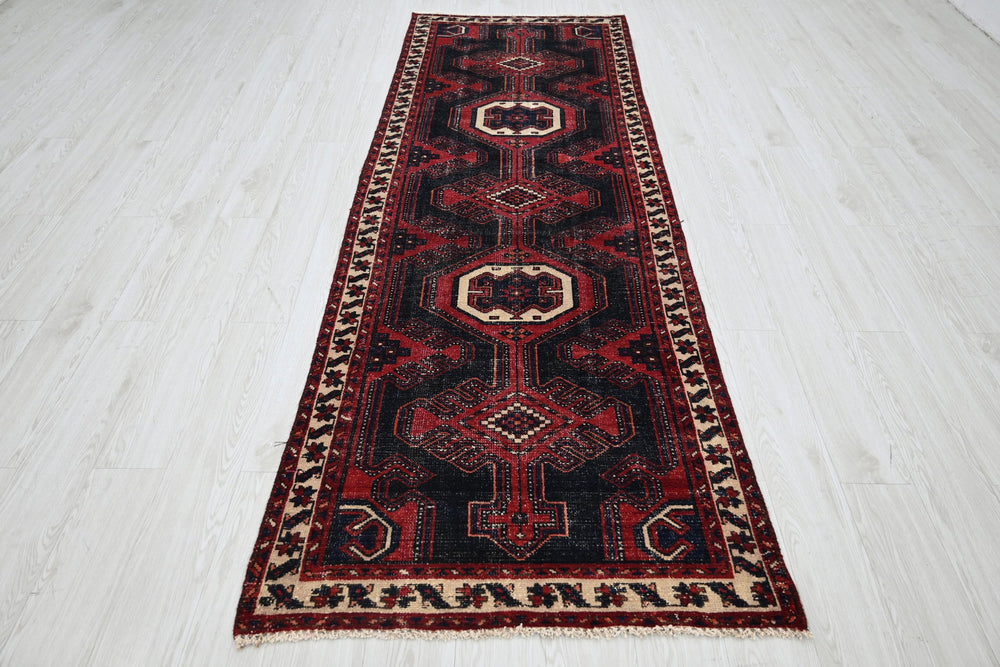 black Runner rug 3' 1" x 9' 4"