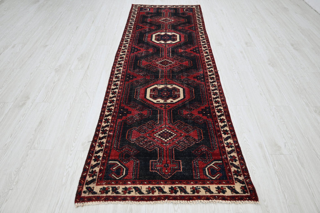 black Runner rug 3' 1" x 9' 4"