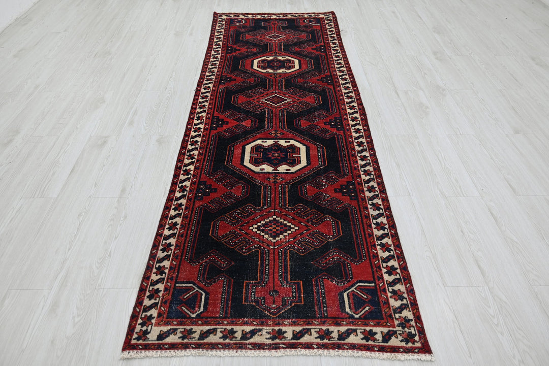 black Runner rug 3' 1" x 9' 4"