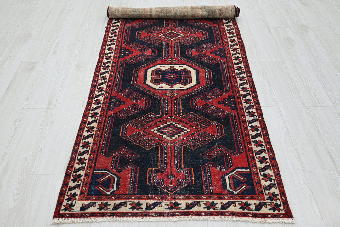 black Runner rug 3' 1" x 9' 4"