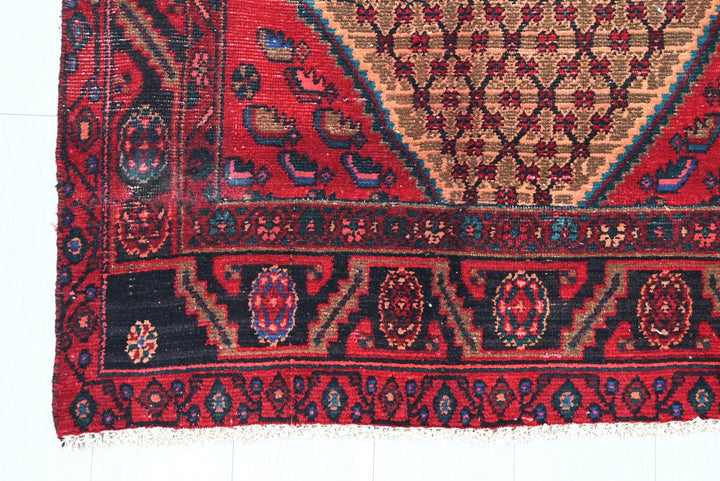 brown Runner rug 3' 4" x 9' 6"