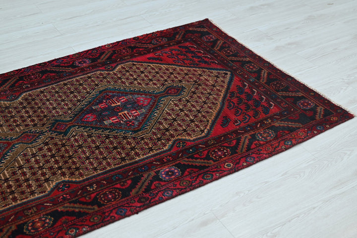 brown Runner rug 3' 4" x 9' 6"